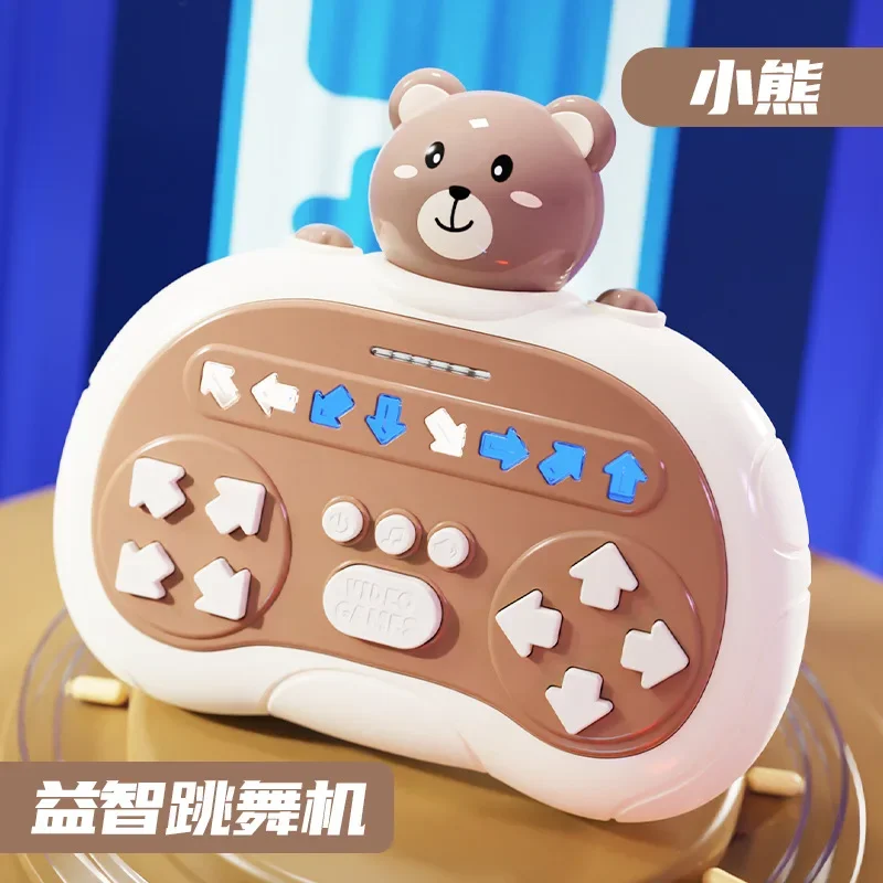 Electronic Push Childrens Press Handle Fidget Toy Quick Push Game Squeeze Relief Toys Whac-A-ole Toys Sensory Christmas Toys
