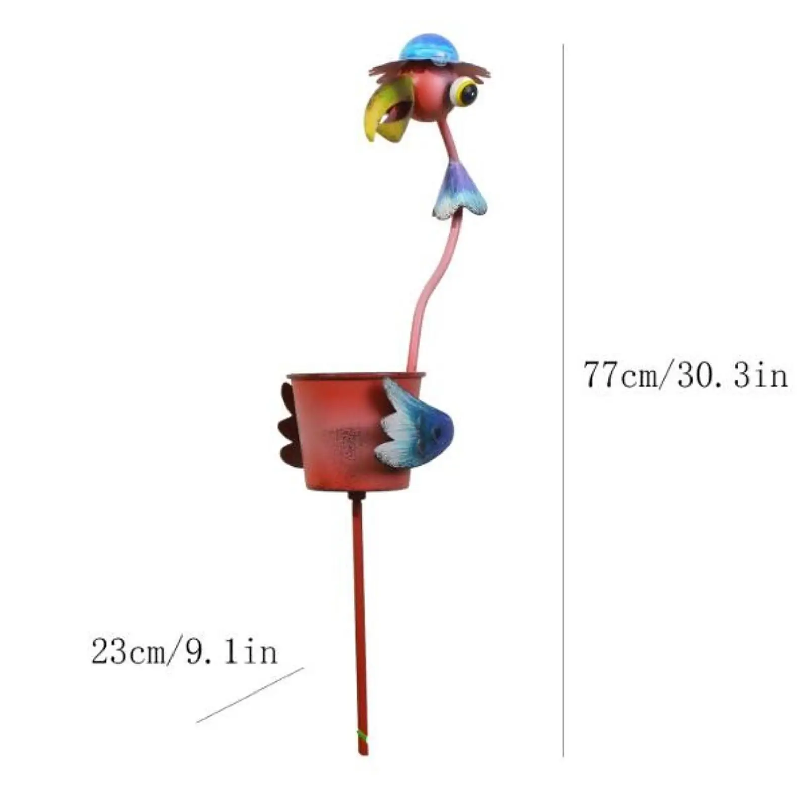 Flower Pot Garden Stake Multifunctional Backyard Pathway Flowerpot Planter
