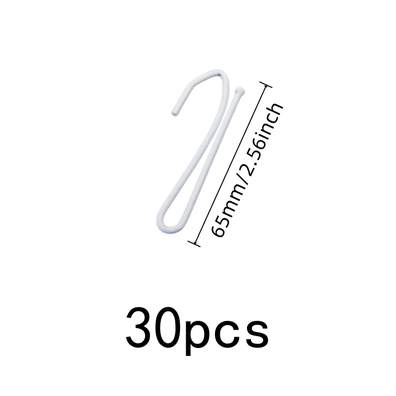 30 pcs Silver Iron Drapery Pins for Bedroom Window Drapery, Smooth Sliding Hook, Easy Simple Operation