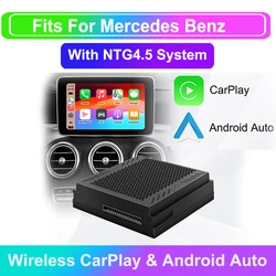 Wireless Carplay Android Suitable For NTG4.5 For Mercedes Benz A B C E CLA GLA GLK ML Becker Module Android Auto Navigation