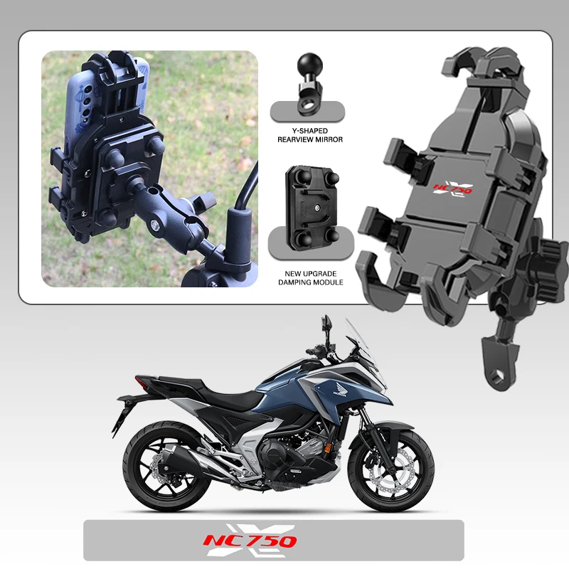 

High-Grade Mobile Phone Holder GPS Stand Bracket Motorcycle Accessories For Honda NC750X NC700S NC700X NC750S NC750X/S LOGO
