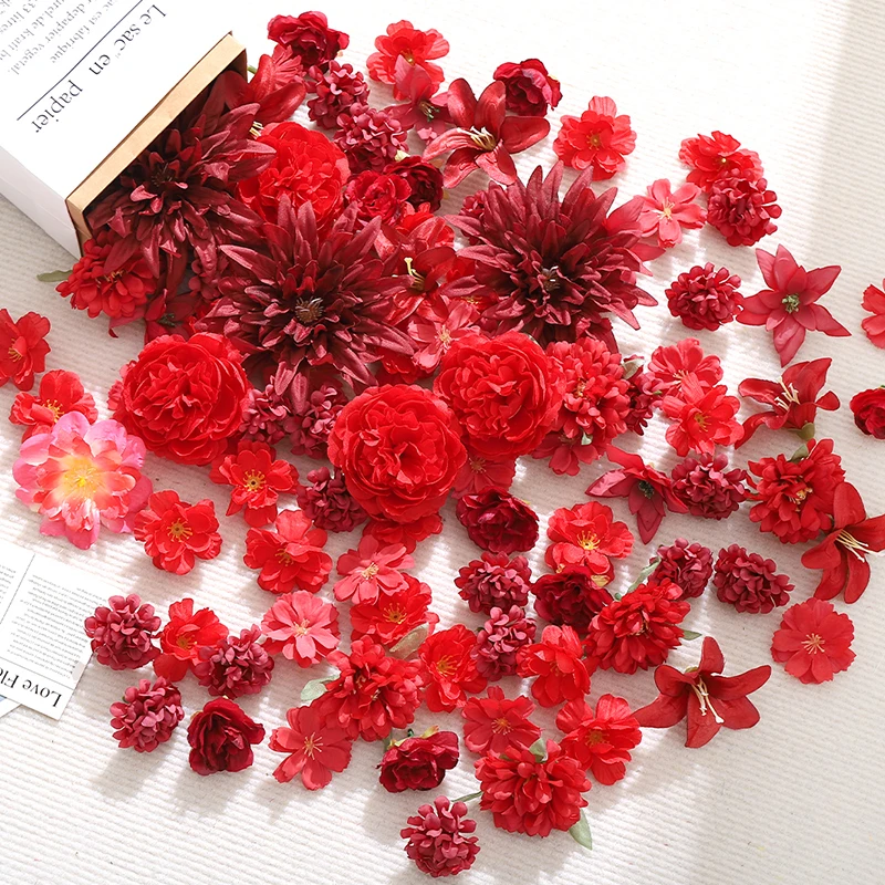 20 Buah Kepala Bunga Buatan Me - Christmas Wreath Fake ulasan dan harga