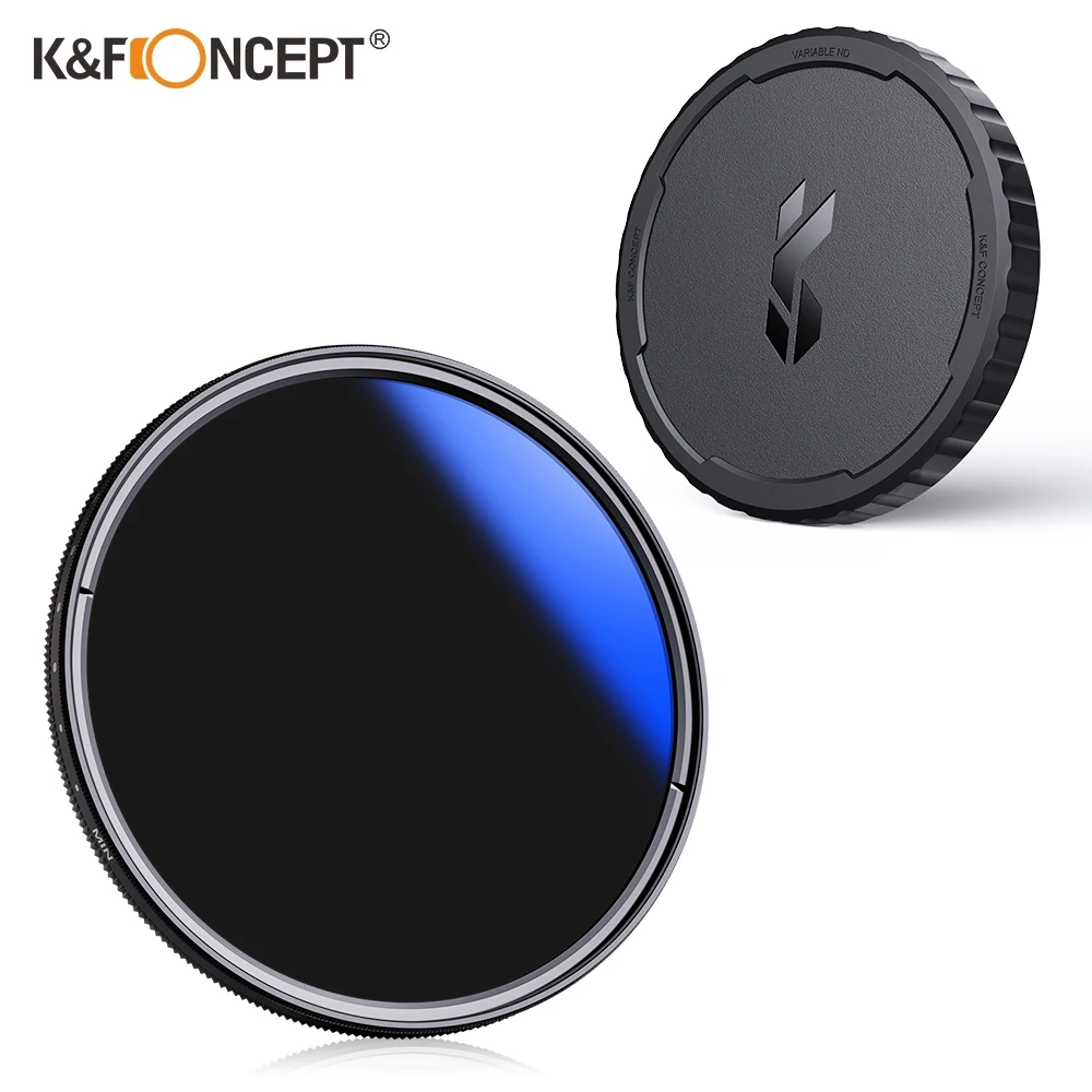 K&F Concept Filter Set Variable ND2-ND400 ND Filter + TPU Lens Cap 67mm 72mm 77mm 82mm Water Scratch And Dust Proof Coatings