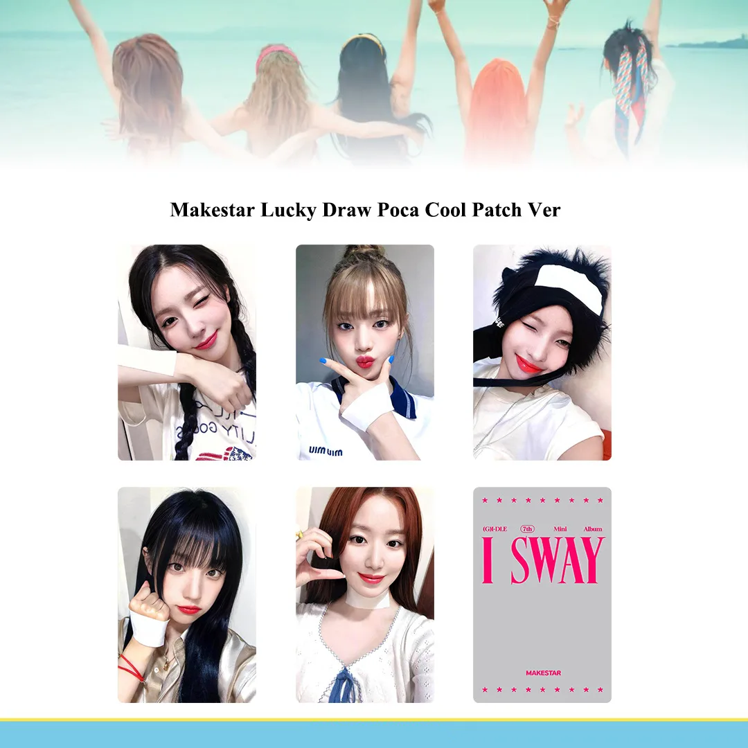 5Pcs/Set KPOP (G)I-DLE I SWAY New Album Selfie Photocards List Soyeon Miyeon YUQI MS Lucky Draw K4 POB Ver Postcards Fans Gifts