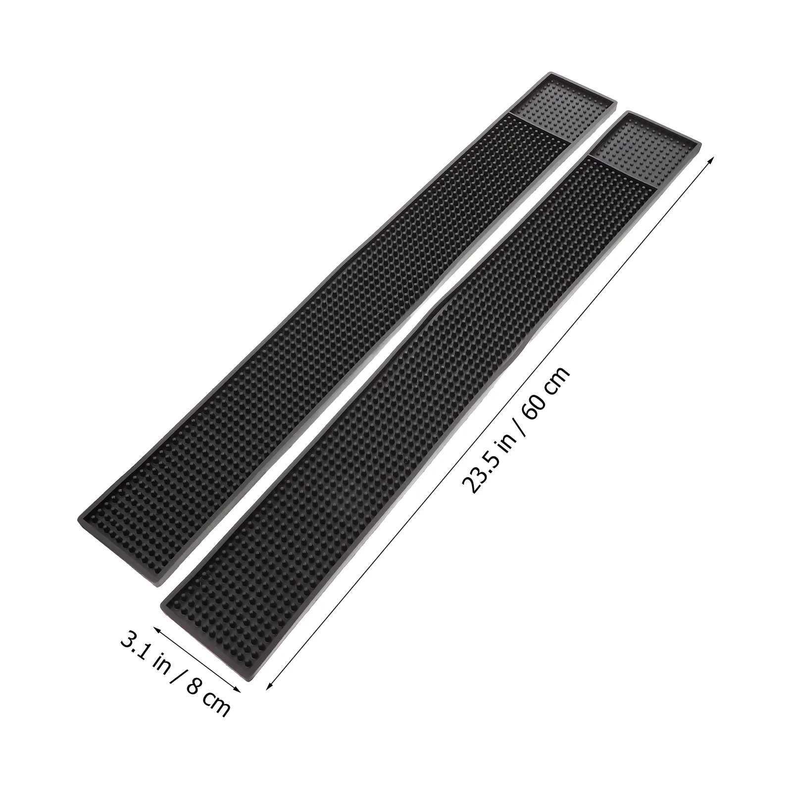 

1Set Non-Slip Bar Mat Thick Heavy Duty PVC Spill Proof Counter Pad Heat Resistant Bar Service Tray Protect Glasses from