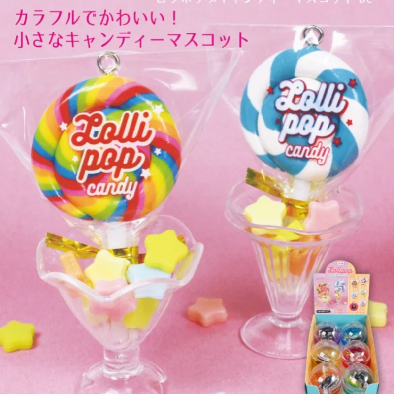 

J-DREAM Gashapon Капсульные игрушки Мини Радужный леденец Моделирование закусок Кукла Подвеска Игрушки Брелок Собрать украшения