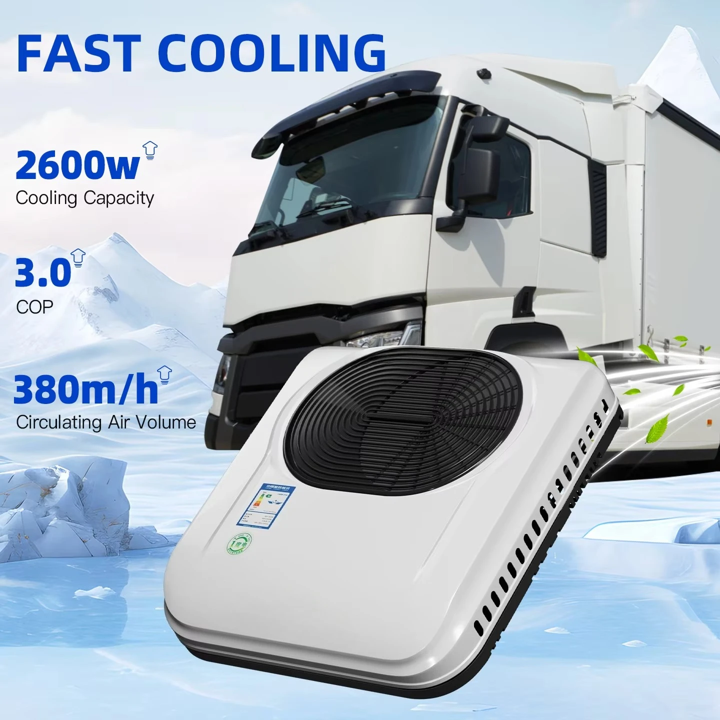The 2025 New Rooftop Integrated Parking air Conditioner Is Suitable for Trucks Campers and Electric Vehicles