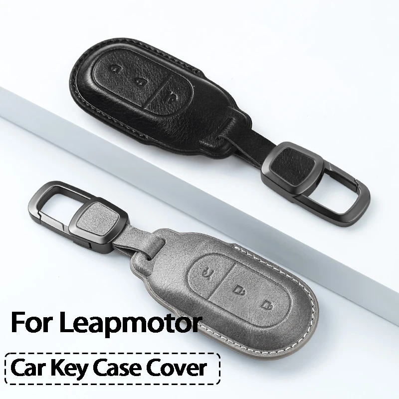 

Car Key Case Cover Shell For Leapmotor T03 C11 S01 C01 Car Key Shell Fob Protector Holder Keychain