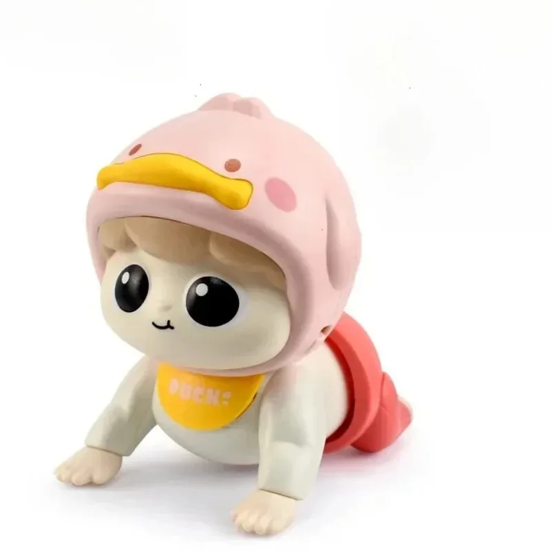 음악이 있는 기어다니는 인형 아기 장난감 1개, 0-1세, 기어다니기 교육 및 머리 들어 올리기 훈련