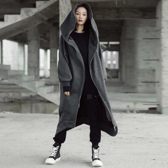 Women's long sweatshirt jacket hotsell