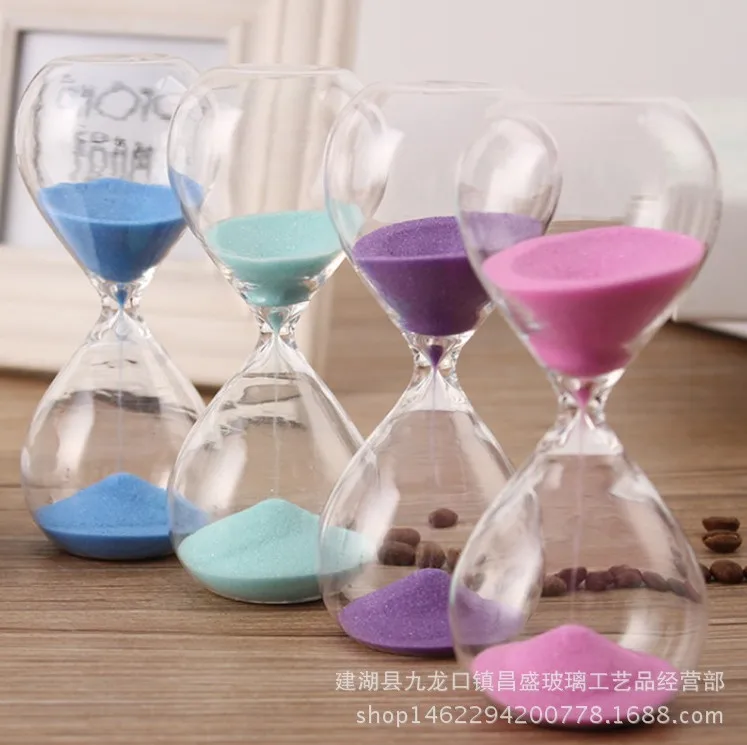 Glass Hourglass Sand Timer Clock Fashion Home Decor Birthday 5/15/30 Minute Love Valentine's Day Gift Ampulheta Reloj De Arena