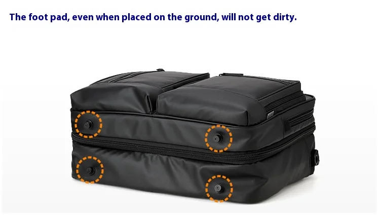 Large Capacitor Bag with Password 3WAY Handheld Double Shoulder Bapa Waterproof Business Nylon Notebook Bag