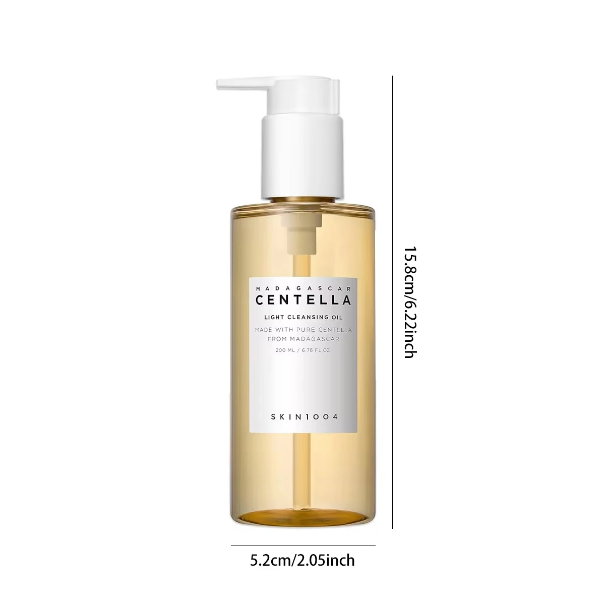 SKIN1004 Centella Light Cleansing Oil 200ml Soothing Calming Non Irritating Non Comedogenic Watery Texture Cleanser Gifts Makeup
