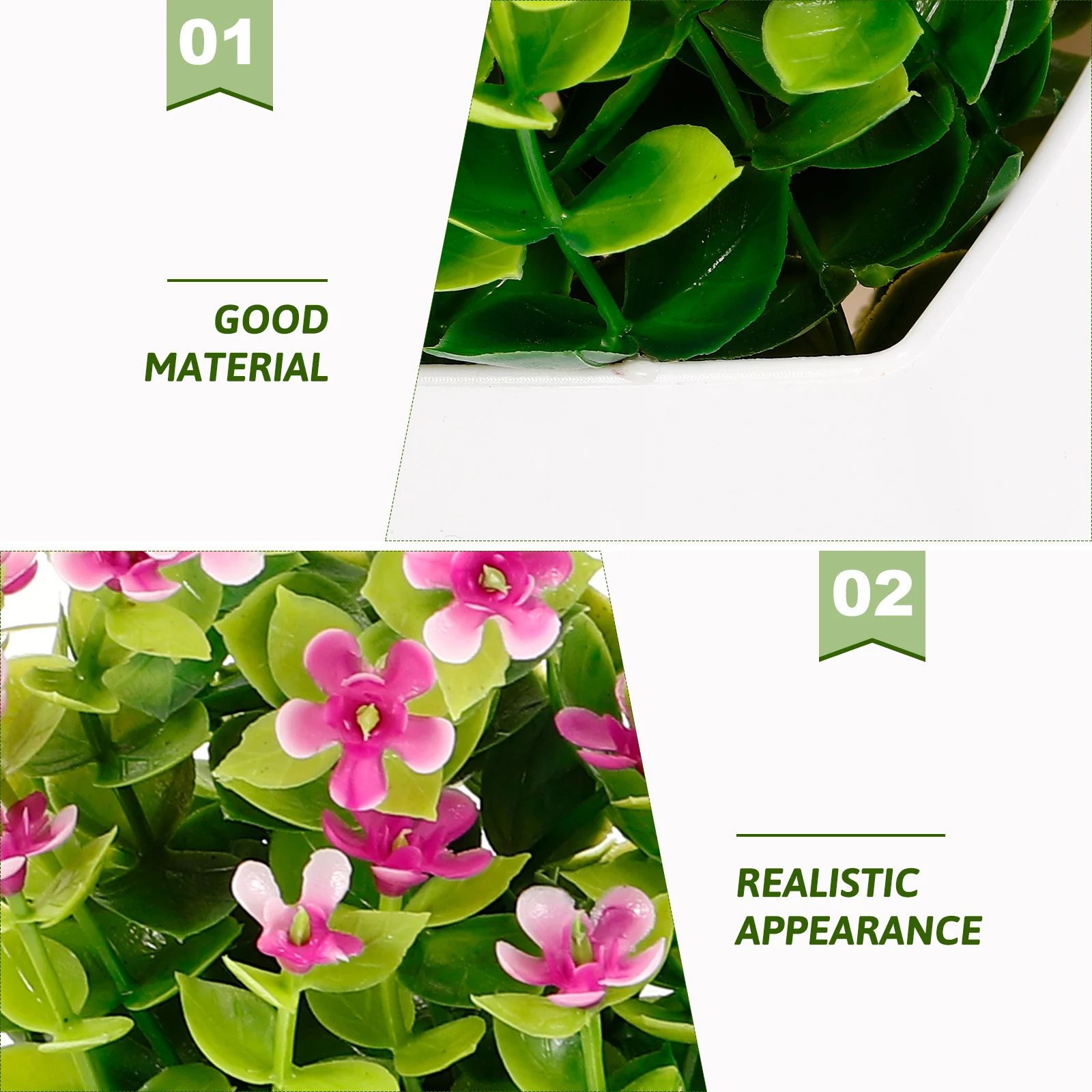 

4pcs Potted Plant Bonsai Decor Vivid Faux Plants Ornament For Home Office Desktop Indoor Faux Green Plants Ornament