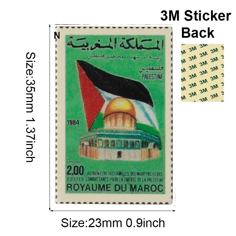 Morocco Mobile Phone 3M Sticker Badge Metal Pin Broooches Pins