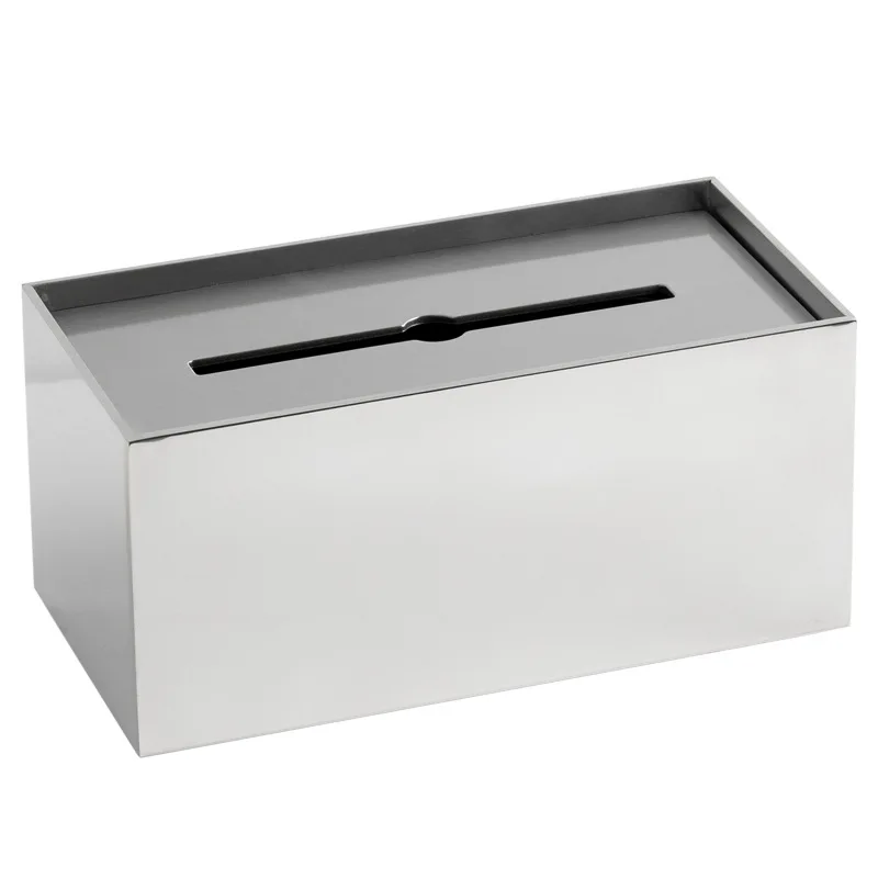 Premium tissue box bathroom toilet paper box, model room stainless steel tissue box room hand towel holder