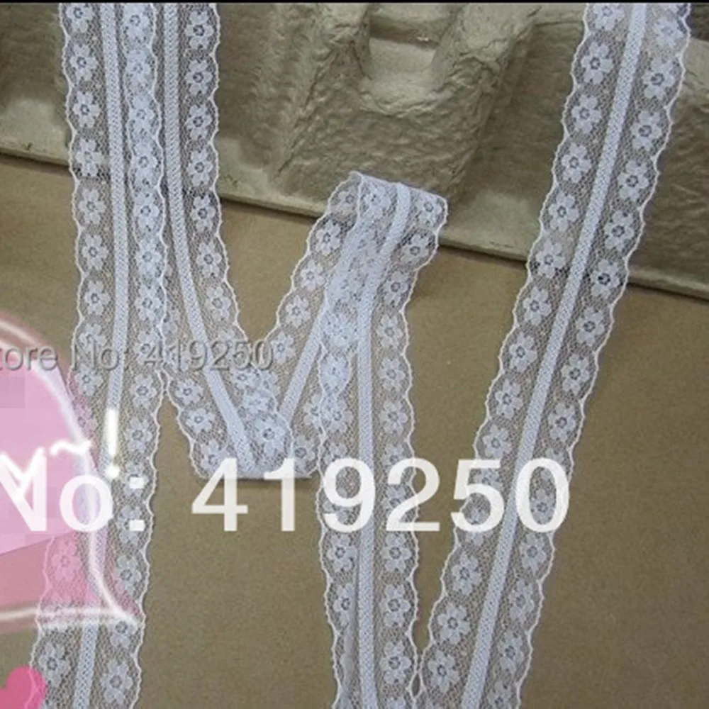 

400yard Handicrafts Net Lace Trim Ribbon Flat Lace Trim Gorgeous Wedding Crafts Sewing