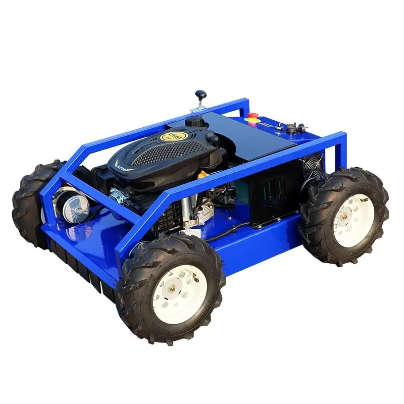 

Customized Bubber Tire model Remote-controlled Lawn Mower Highly Efficient And Powerful With CE EPA Certification
