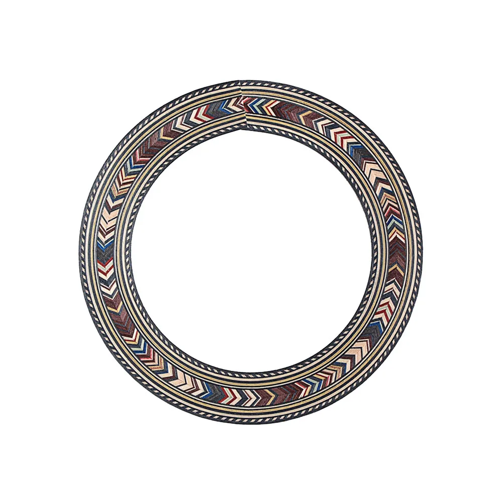 94Mm Professional Guitar Sound Hole Rosette Wooden Acoustic Guitar Accessory Polished Surface Color Shift Effect Enhanced Visual