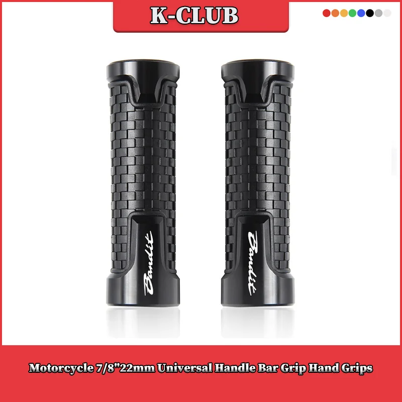 

Motorcycle 7/8"22mm Universal Handle Bar Grip Handlebar Hand Grips For SUZUKI GSF400 600 650 1200 1250Bandit