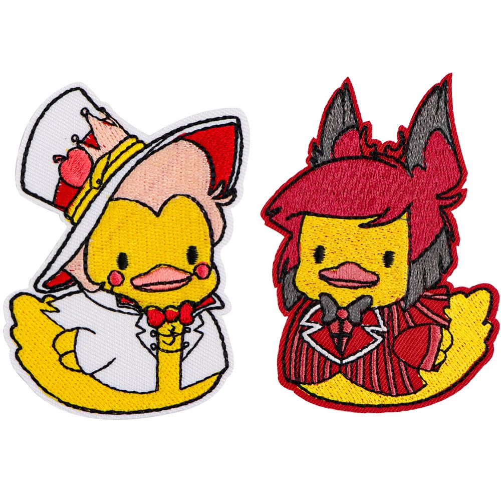 Cartoon Duck Patch DIY Applique Patches Sticker DIY Sewing Clothing Jacket Badges Iron on T-shirt Accessory