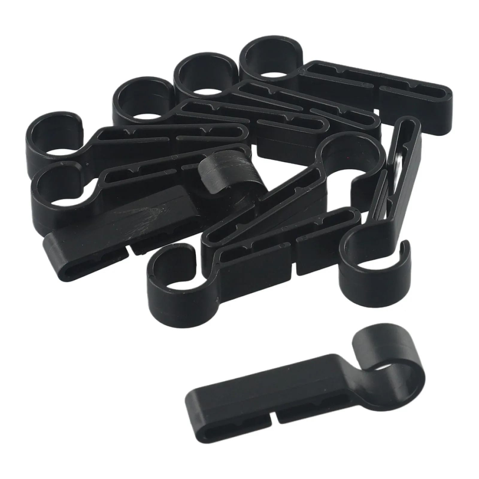 

10 Piece Plastic Helmet Clips Fixing Head Light Clamps Black Set Replace Headlight Hook Camping Stable Clamp Accessories