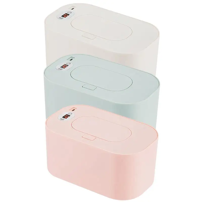 Scaldasalviette USB Porta salviette Dispenser portatile per bambino Dispenser di fazzoletti da viaggio di grande capacità Temperatura precisa intelligente