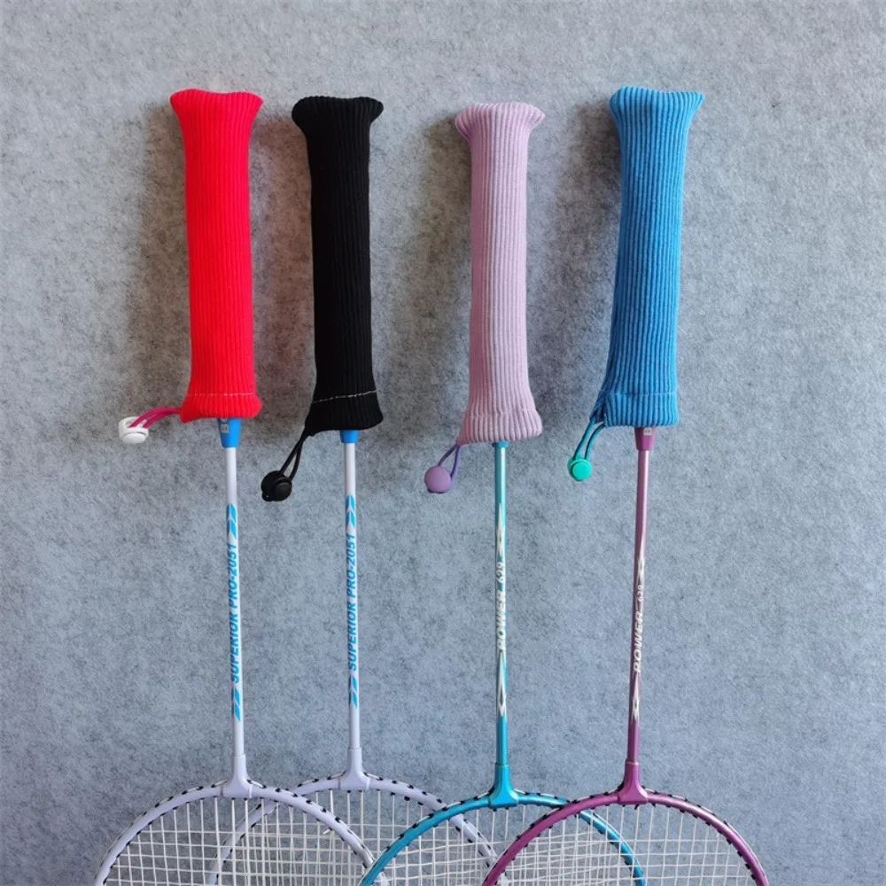 Antislip badmintonracketbeschermer Trekkoordbeschermers Rackethandvatafdekking Kleurrijke elastische kleurrijke racketgreepafdekking