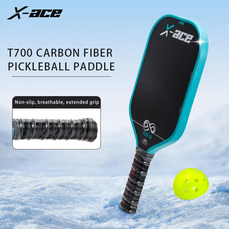 مجداف كرة المخلل X-ACE FLEX، مضرب من ألياف الكربون T700، مجداف كرة البيسبول المتكامل بالضغط الساخن #2