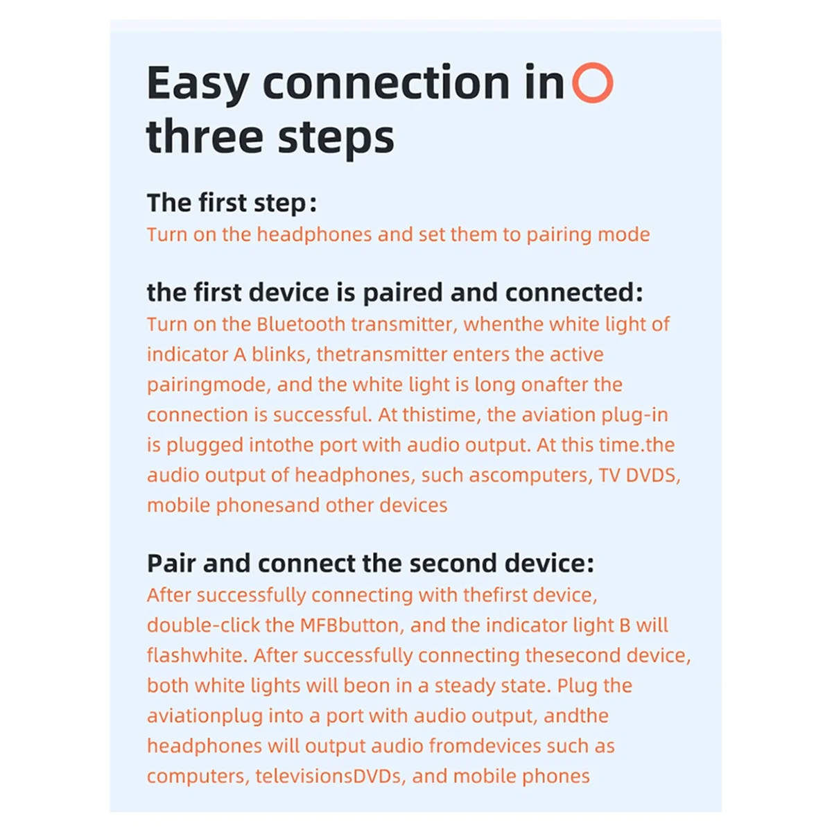 

Durable Bluetooth Launcher Two -in -One 5.3 Headset Aircraft Plug Audio
