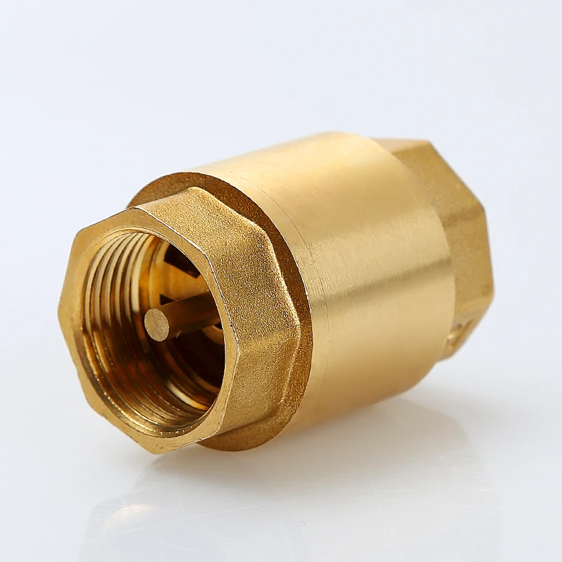 

1pc DN15/DN20/DN25 NPT Brass Thread In-Line Spring Check Valve 25mm Diameter 200WOG For Water Control