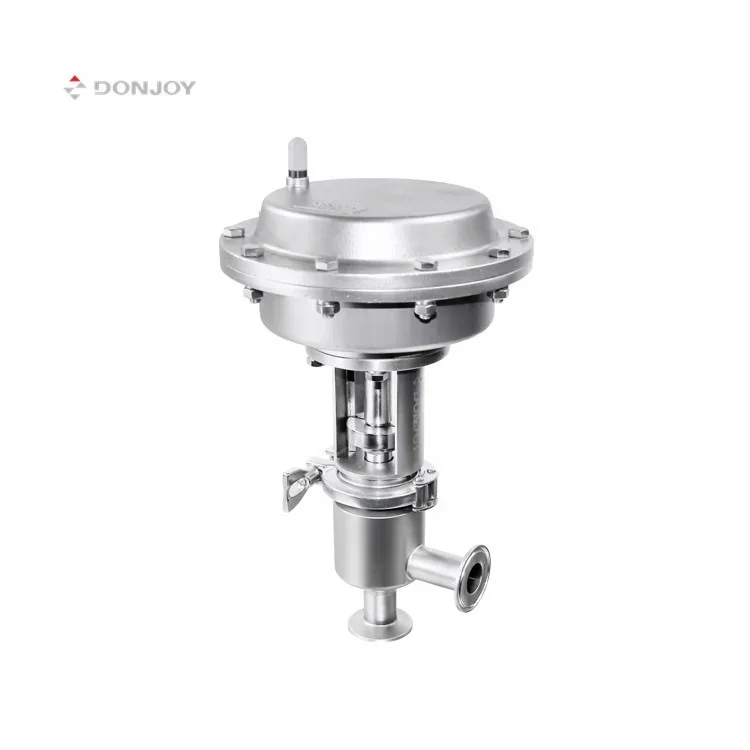 Donjoy food grade hygienic pneumatic single seat diverter seat valve reversing valve for food beverage pharmaceutical industries