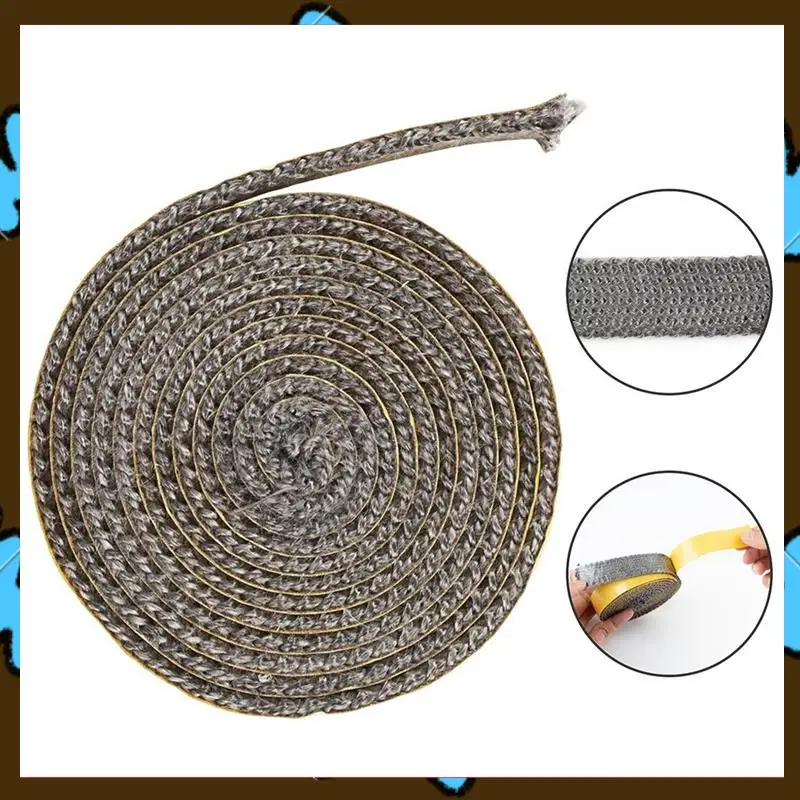 Promotion! High Temperature 2M Fibreglass Rope Wood Stove Door Seal Gasket Fireplace Seal Rope Wood Stove Gasket