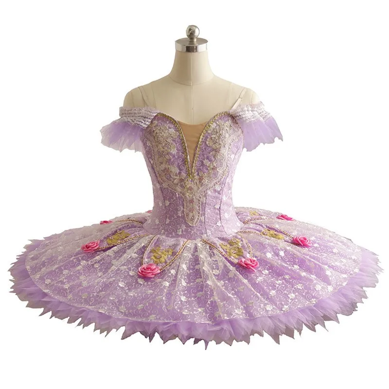 

New Design Performance Competition Wear Pink Professional Ballet Tutu Girls