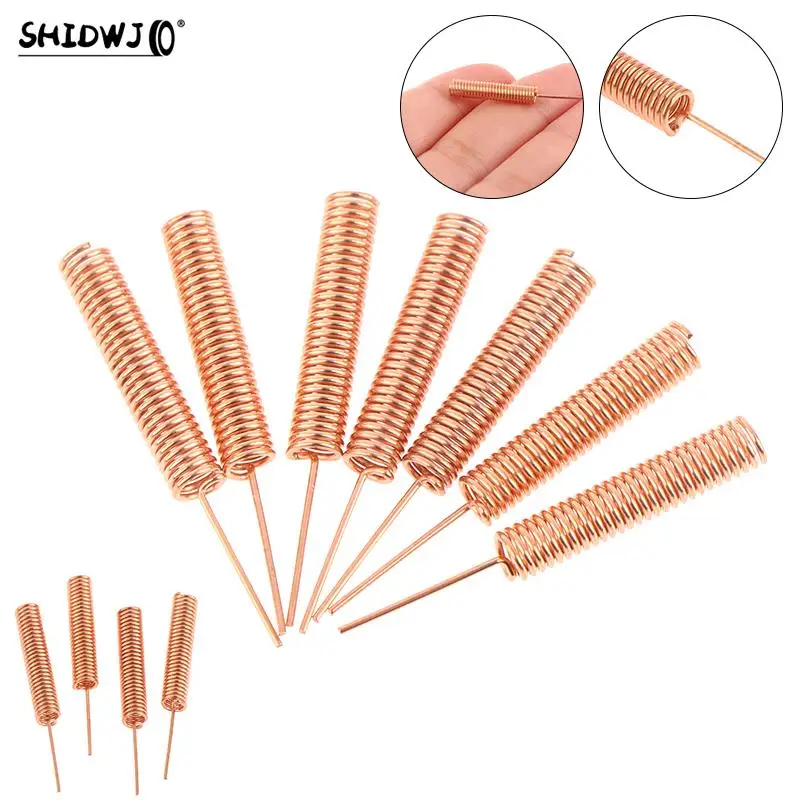 10Pcs/set 433MHz Antenna Pure Copper Spring Helical Antenna Omni Signal Booster Receiver for Router Helical Antenna