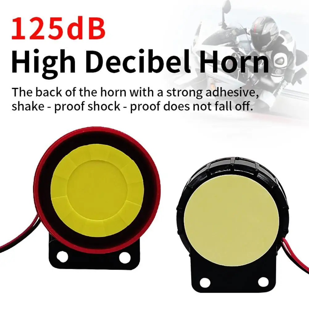 12V Motorcycle One-way Anti-theft Device Vibration Alarm With Remote Start Theft Protection And Assist Surround Sound Alert