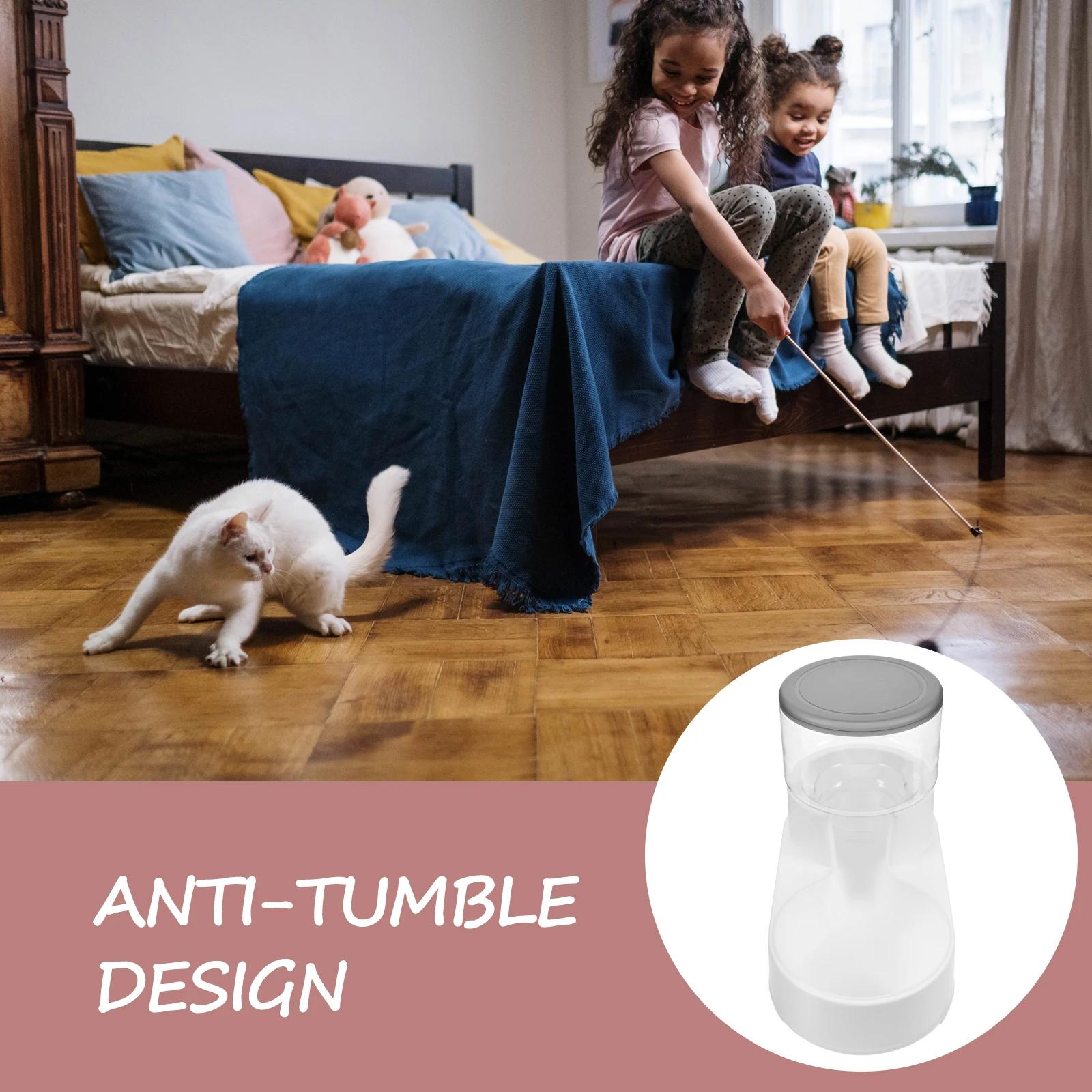 

Automatic Dog Feeder Food Dispenser Plastic Durable Pet Feeder Automatic Food Dispenser for Dogs Cats Pet Supply,