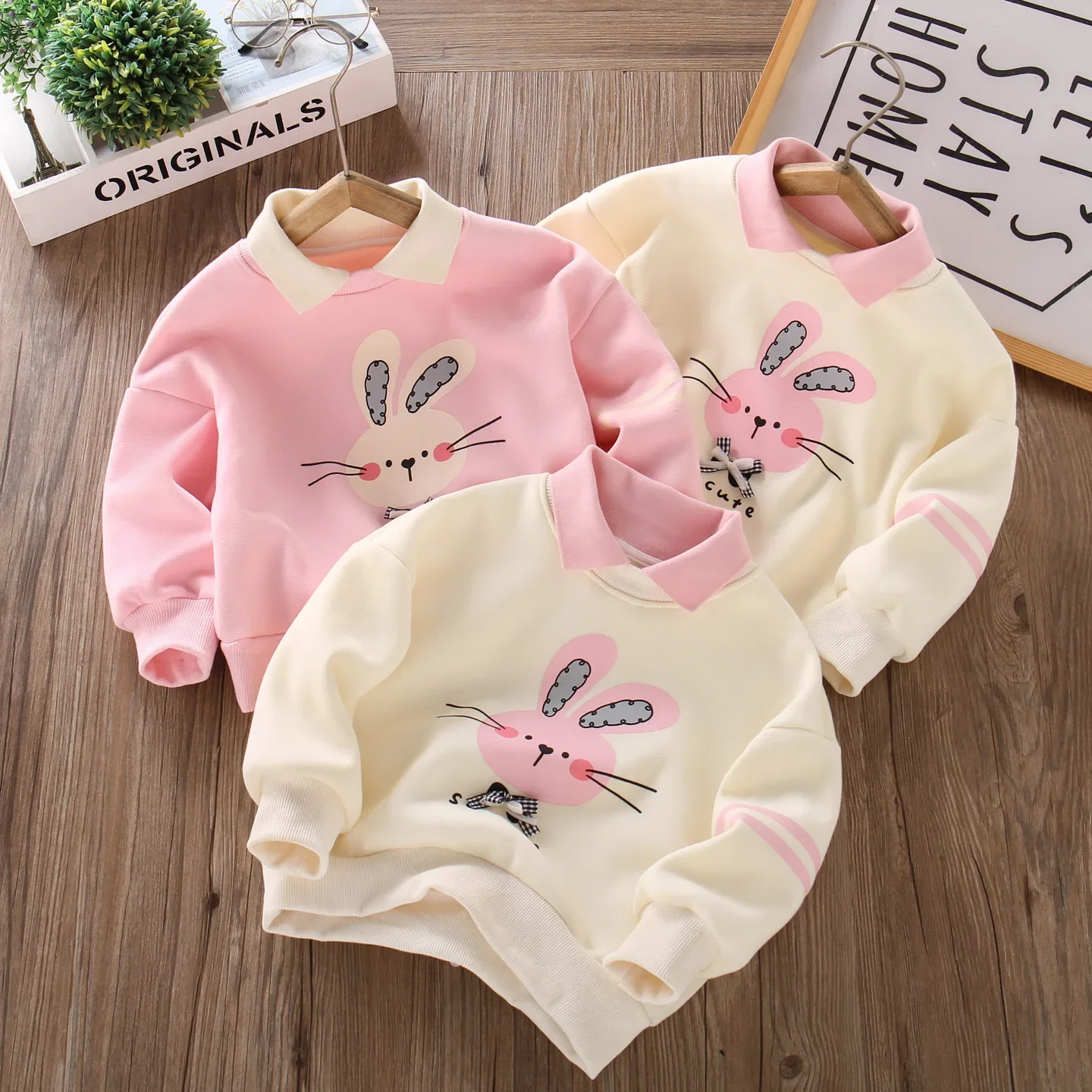 

Флисовый свитер для девочек, интегрированный флисовый свитер с героями мультфильмов, осенне-зимний новый детский топ, утолщенная детская рубашка