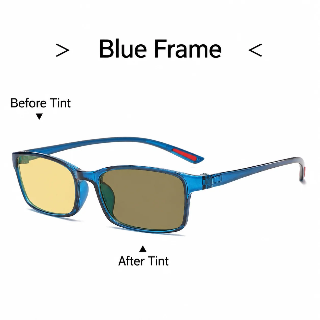 KLASSNUM Square Sunglasses Full TR Frame Sun Glasses Night Driving Eyewear Photochromic Night Eyeglasses Outdoor Riding Goggles