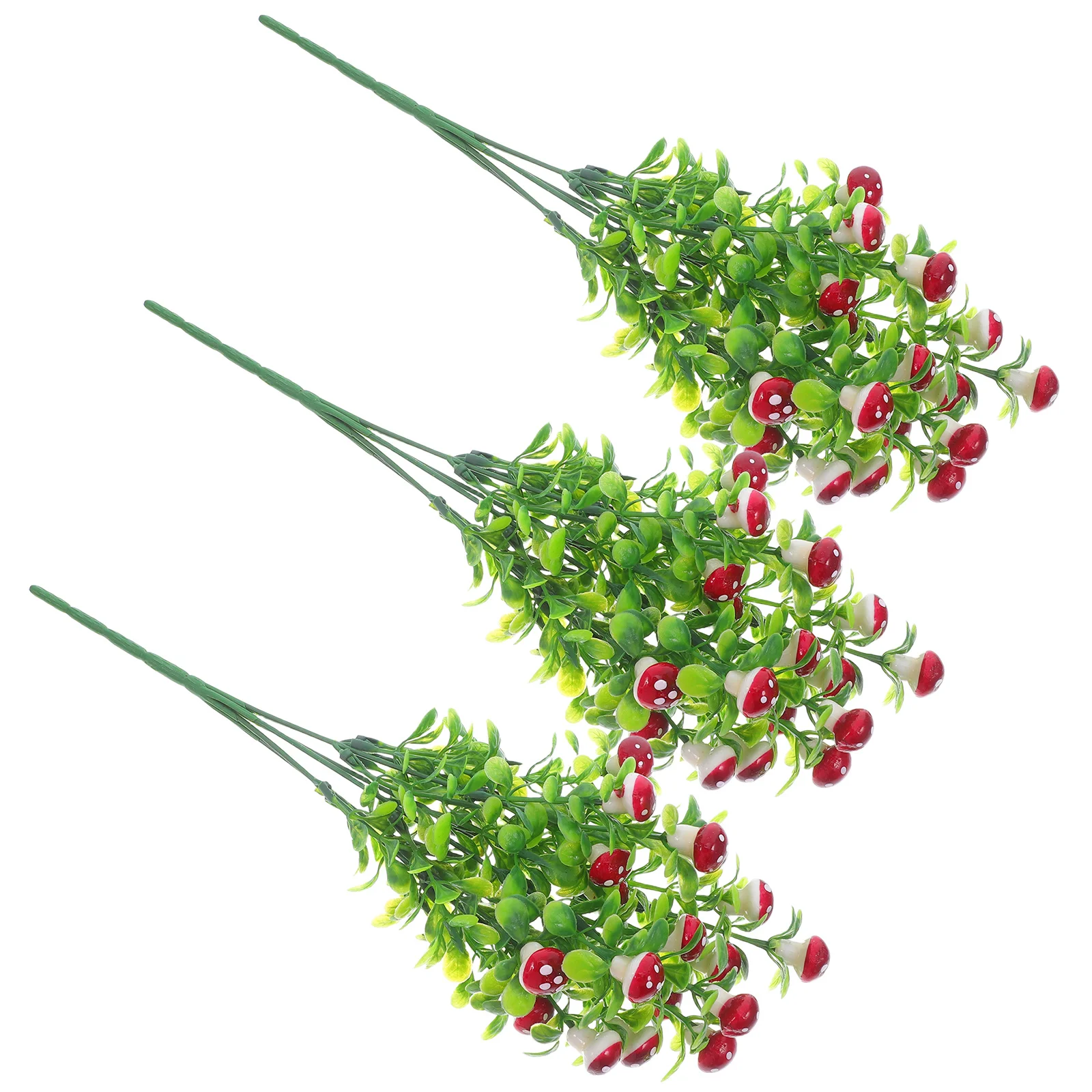 

3Pcs Artificial Mushroom Plant Realistic Faux Mushroom Branches for Floral Displays Table Centerpieces Home Bedroom Office
