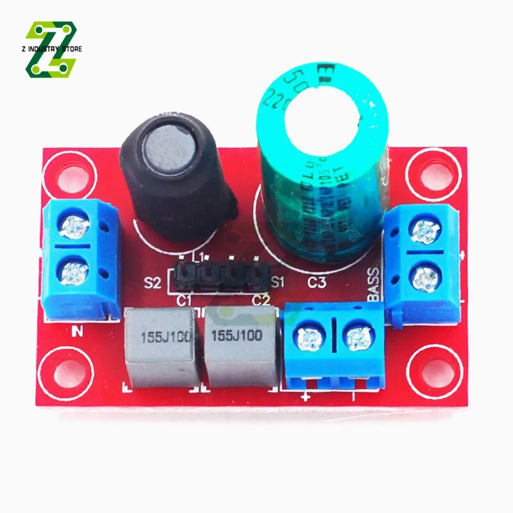 High Bass Crossover 4-speed Adjustable Audiophile HiFi Sound Quality Speaker Dual Crossover Module Audio Filter