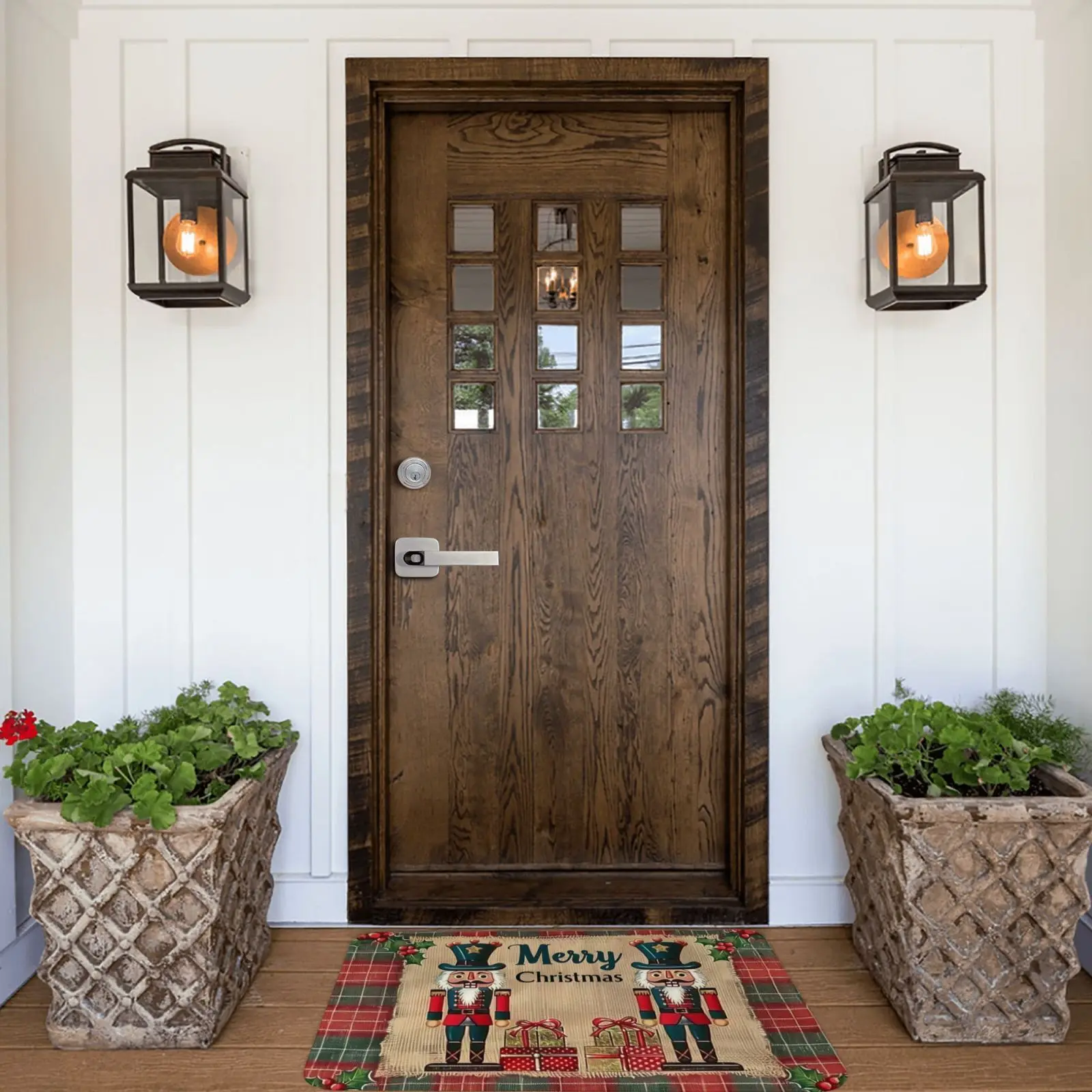 Christmas Nutcracker Festive Holiday Design Welcome Door Mats Home Decor Kitchen Hallway Balcony Rugs Christmas Decorations
