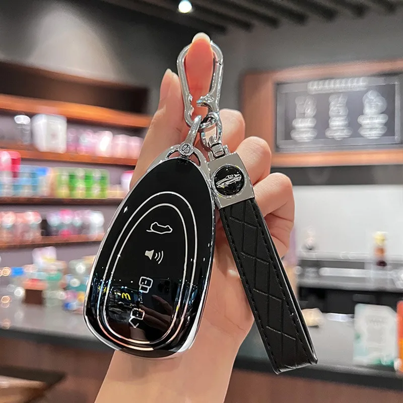 ‌For WEY Lanshan New Mocha PHEV 2025 New Energy Key Shell Bag TPU Full Protective Car Styling Key Case Cover Interior Accessries