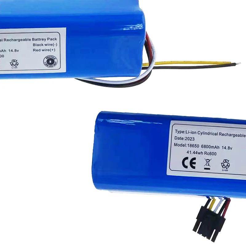 Bateria do Li-íon para o aspirador de pó do robô, 6800mAh, 14.8V, 18650, 4s2p, CECOTEC, CONGA 4090, 4490, 4690, 4590, Novo