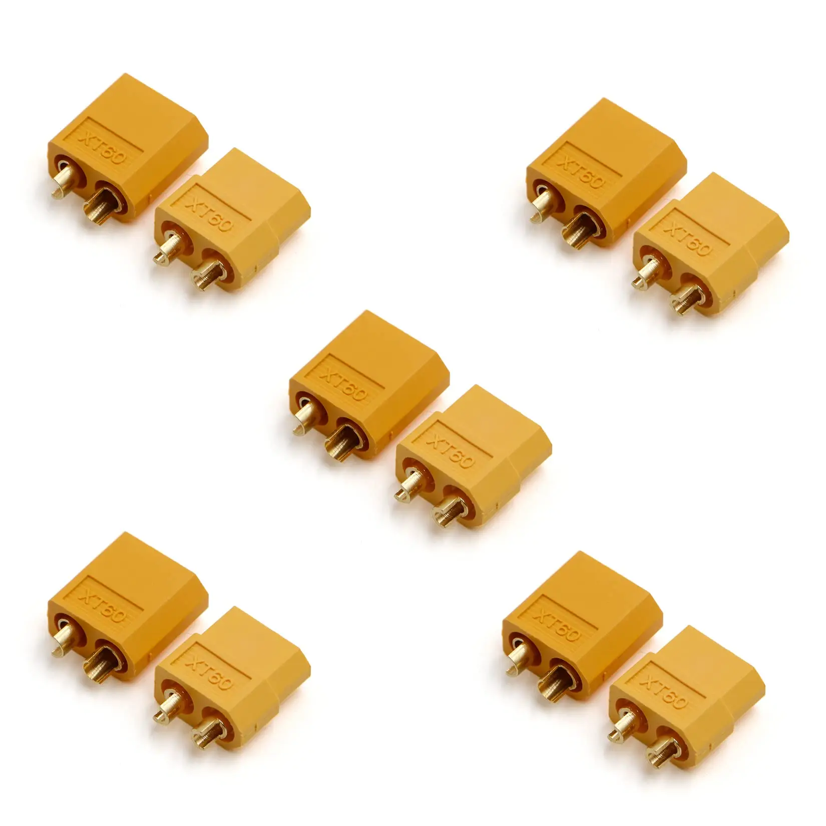 5 Pairs TMH XT60 Plug Connector Female and Male with 50mm 12 AWG Soft Silicone Wire for RC Lipo Battery FPV Cable Drone Car Boat image 4