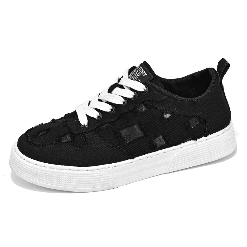 

Мужские легкие низкие парусиновые кроссовки для скейтбординга, дышащая прогулочная обувь на плоской подошве