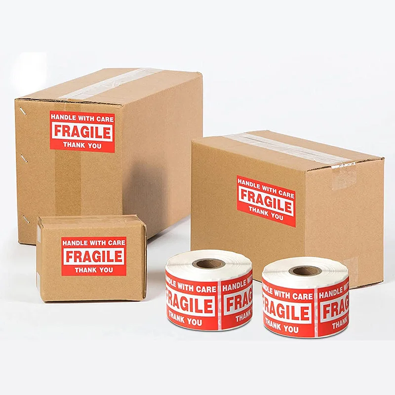 1000pcs Fragile Product Labels With English Fragility Warning Express Labels  Diy Suppliesm Disposable Labels Fragile Stickers