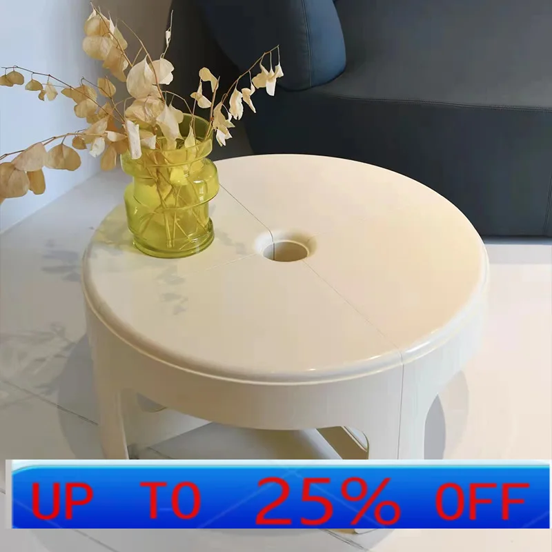 

LH Nordic round coffee table, simple small apartment coffee table can be split into combination sides