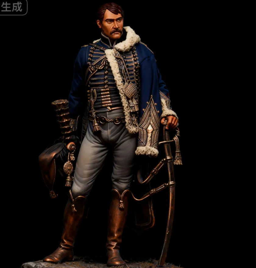 

1/18 Наполеон эпоха смолы солдат бесцветный и самособранный A-2130