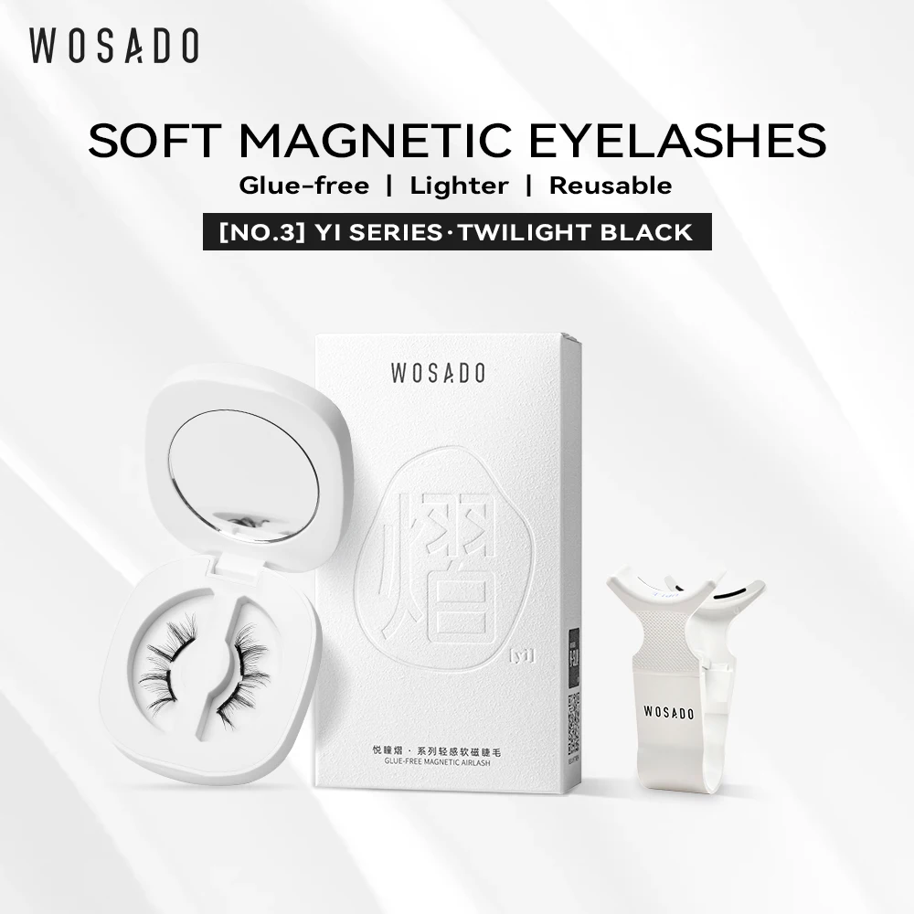 WOSADO Magnetic Lashes No.3 TWILIGHT BLACK Professional Premium Reusable Safe Dupont 3D Patented False Eyelashes Lively Vigourou